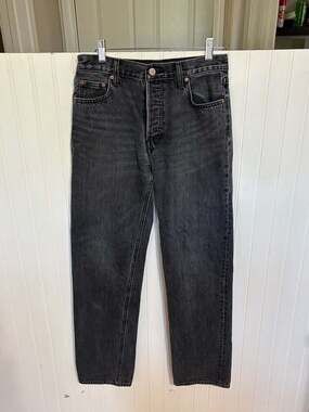 Aritzia Denim Forum The Patti Mid Rise Straight Size 24 Black Jeans